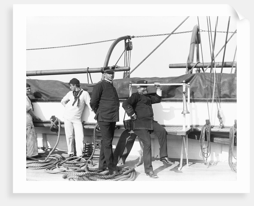Officers on the USS St. Mary's by Anonymous