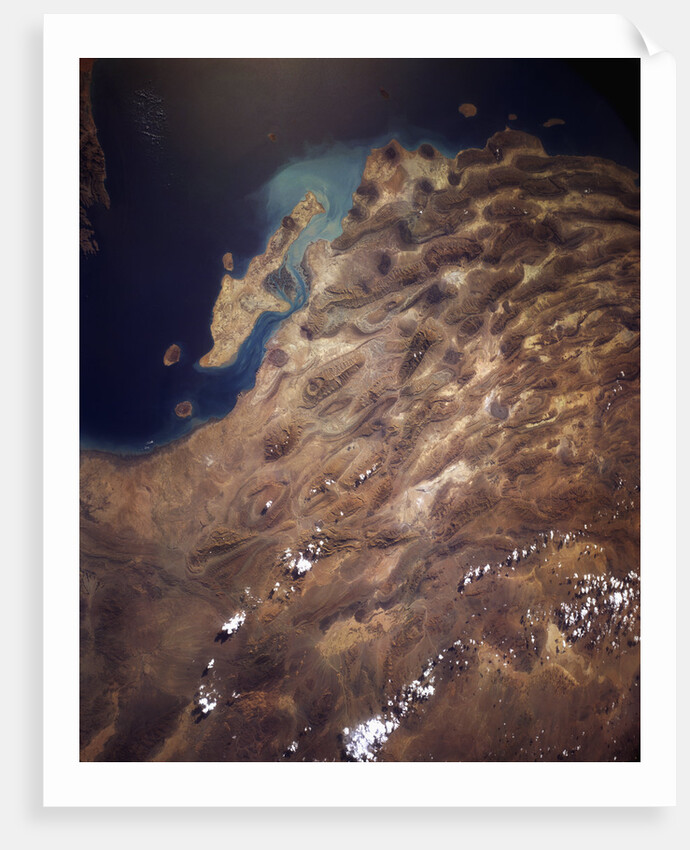 Zagros Mountains From Space by Anonymous
