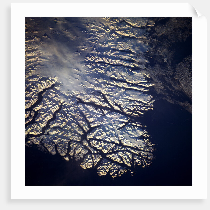 Coastline of Greenland From Space by Anonymous