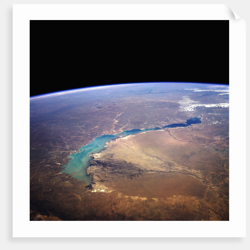 Lake Balkhash Seen from Space by Anonymous