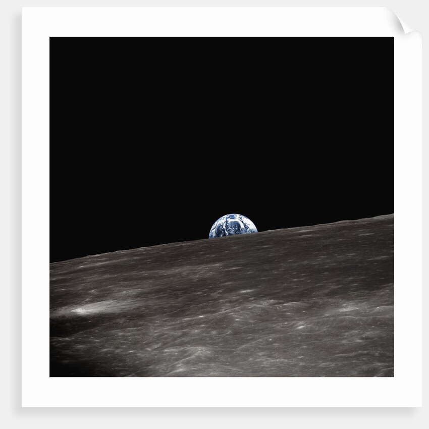 Earth Rising Above the Moon by Anonymous