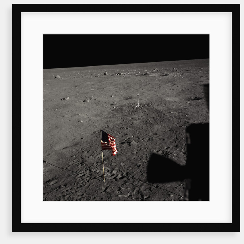American Flag on the Moon by Anonymous
