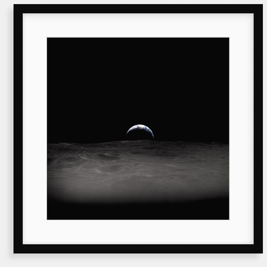 Earth Setting Behind the Moon by Anonymous