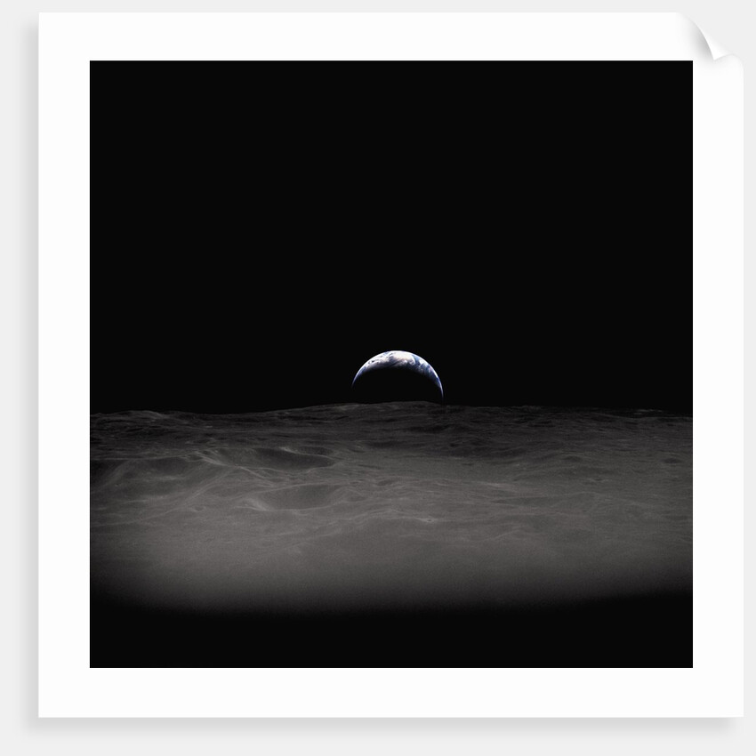 Earth Setting Behind the Moon by Anonymous