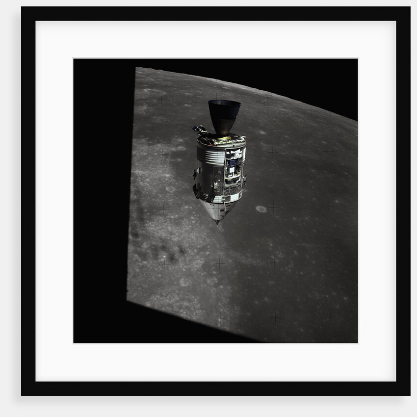 Apollo 15 Command Module Orbiting the Moon by Anonymous