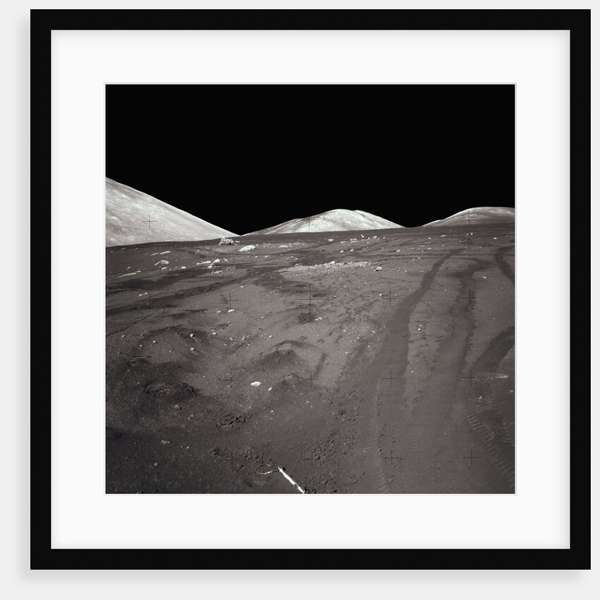 Tire Tracks on the Surface of the Moon by Anonymous