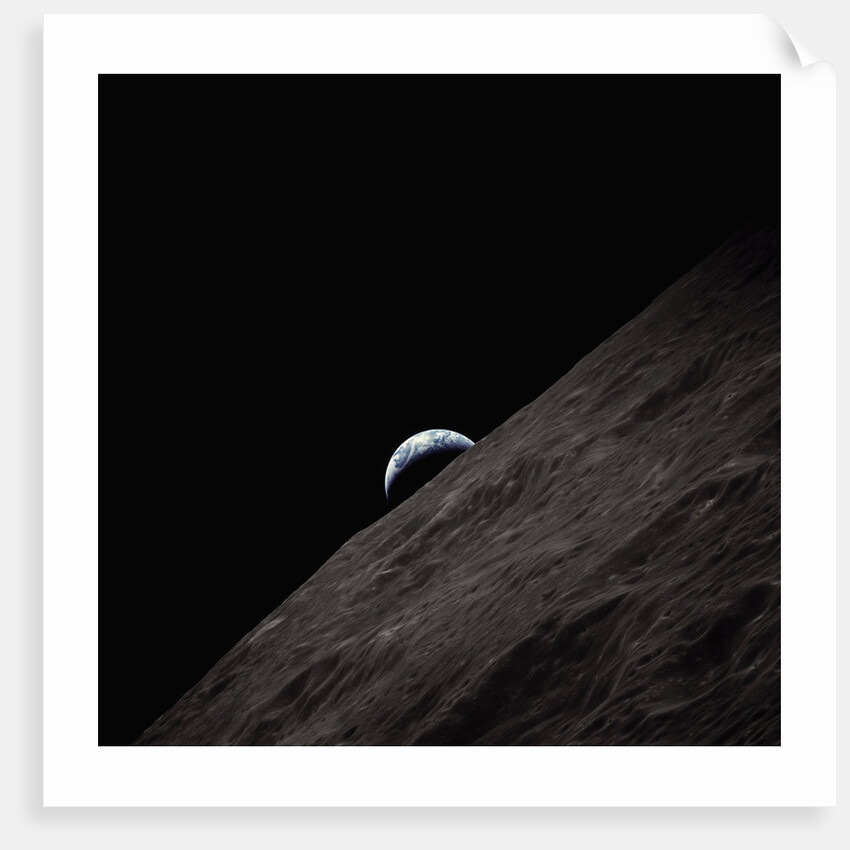 Earth Rising Above the Moon by Anonymous
