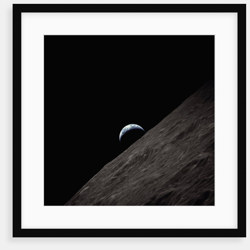 Earth Rising Above the Moon by Anonymous