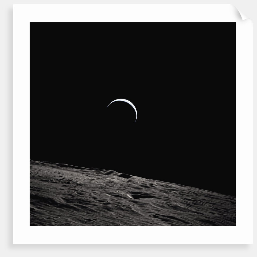 Earth Rising Above the Moon by Anonymous