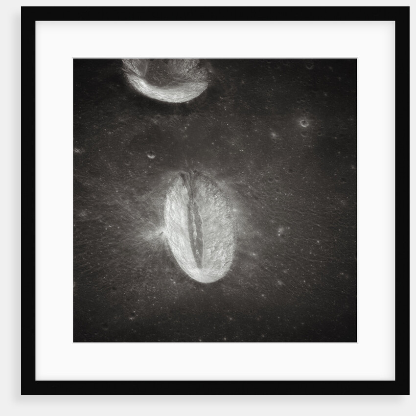 Oval Crater on the Moon by Anonymous