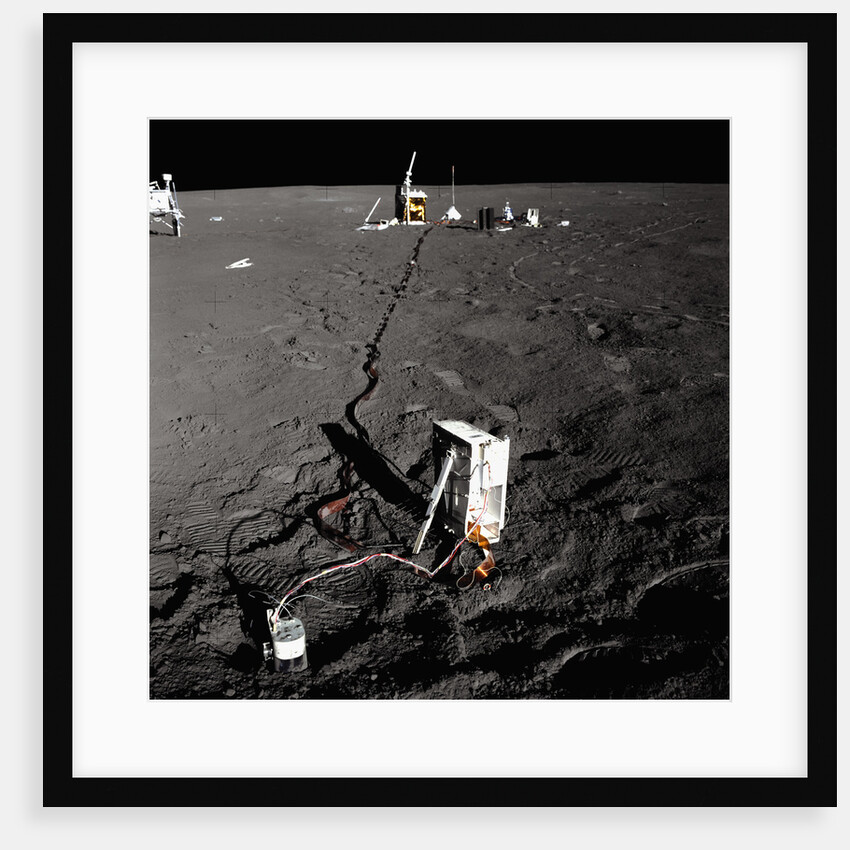Scientific Equipment on the Surface of the Moon by Anonymous