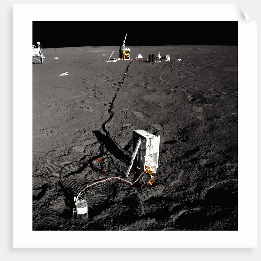 Scientific Equipment on the Surface of the Moon by Anonymous