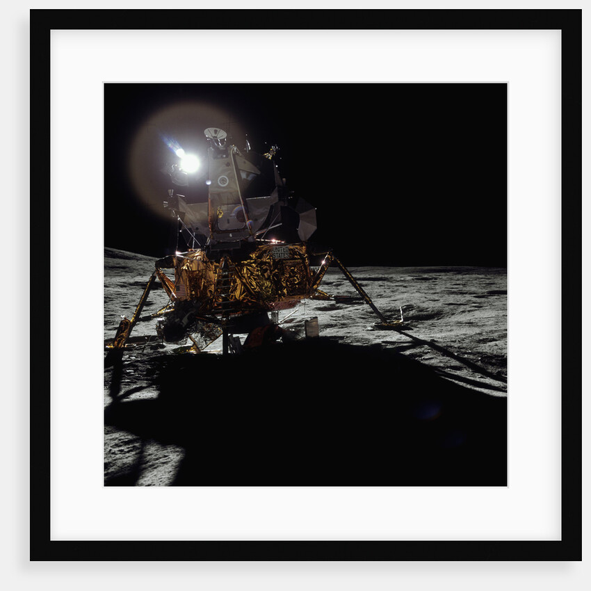 Sun Behind a Lunar Lander by Anonymous