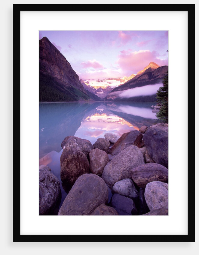 Morning Sky Reflecting In Lake Louise by Anonymous