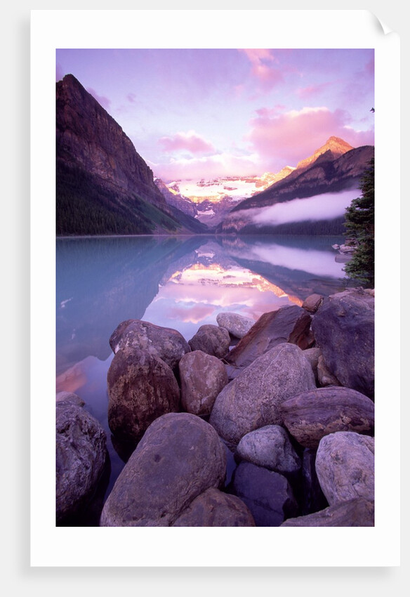 Morning Sky Reflecting In Lake Louise by Anonymous