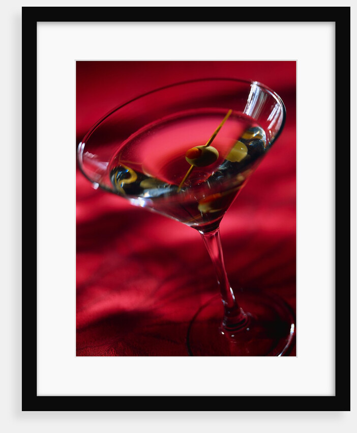 Martini with Olive by Anonymous