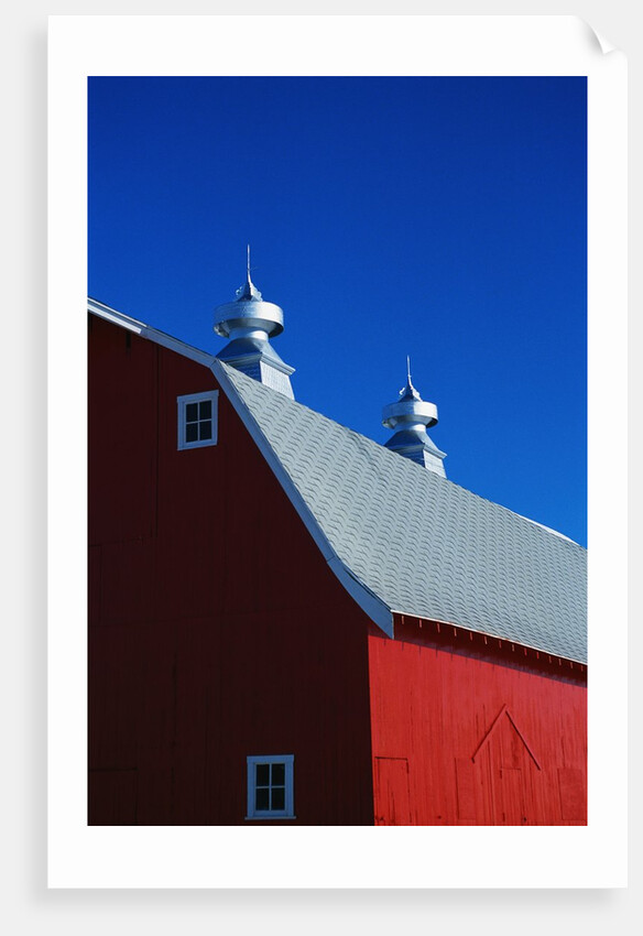 Roof on a Large Red Barn by Anonymous