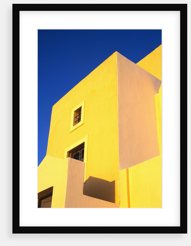 Yellow Building on Santorini by Anonymous