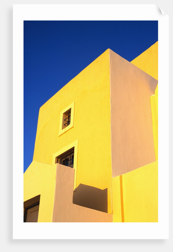 Yellow Building on Santorini by Anonymous