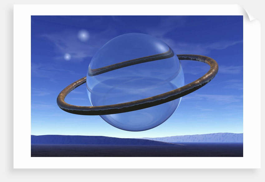 Ring Around Crystal Sphere by Anonymous