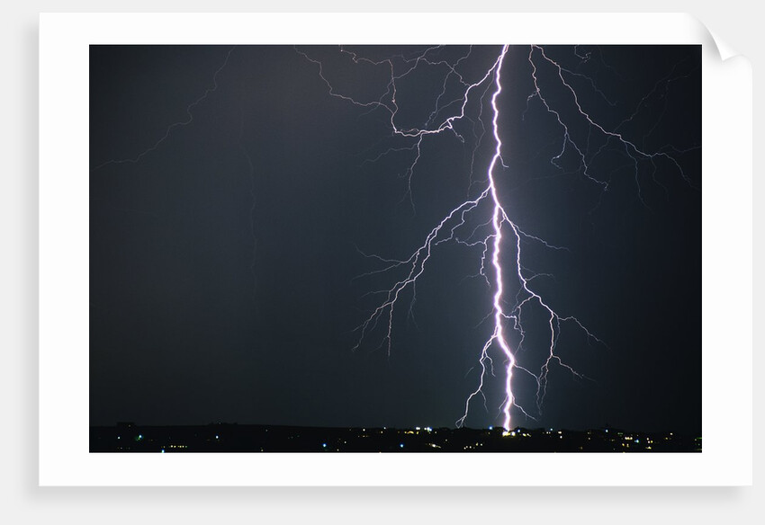 Lightning from Brown Clouds by Anonymous