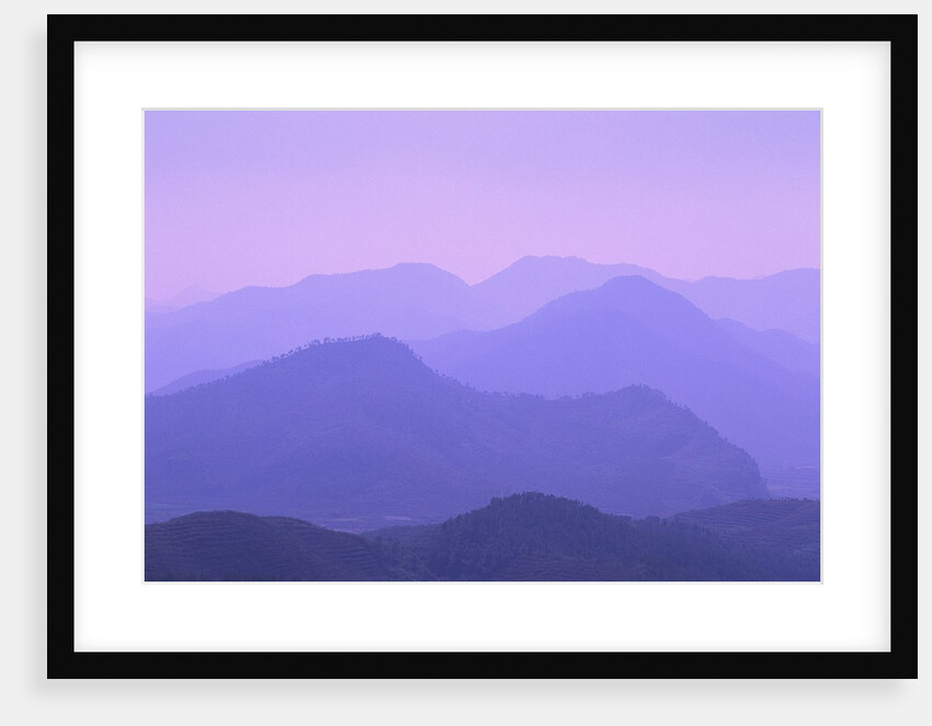 Mountains Disappearing into Mist by Anonymous