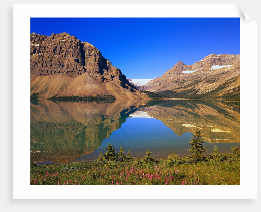 Lake Reflecting Mountains by Anonymous