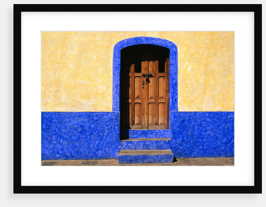 Door in Yellow and Blue House by Anonymous