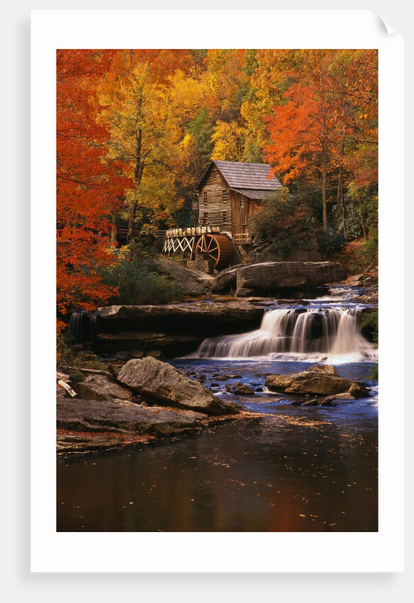 Waterfall by Mill by Anonymous