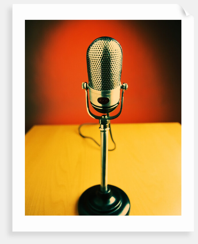Vintage Microphone by Anonymous