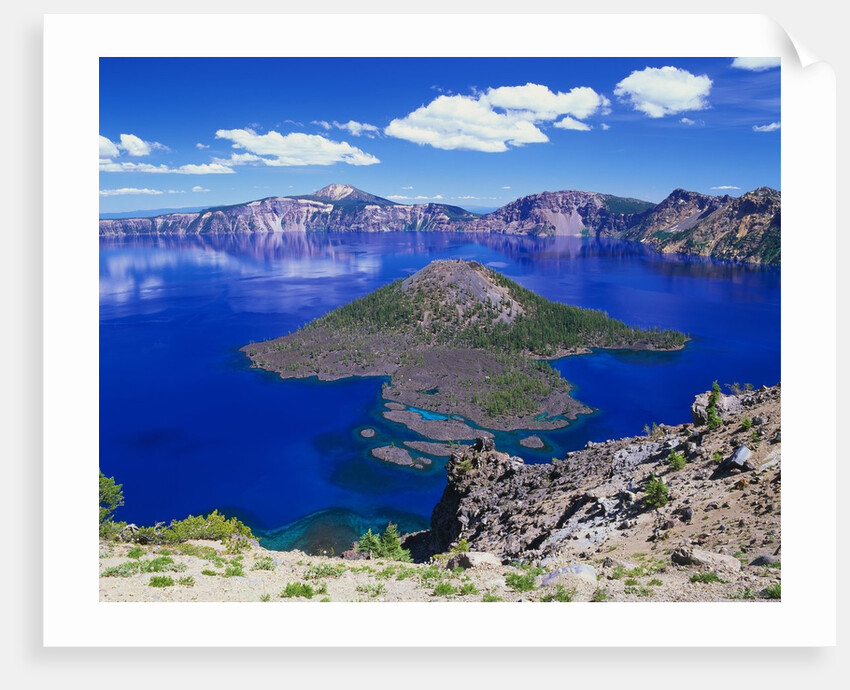 Wizard Island in Crater Lake by Anonymous