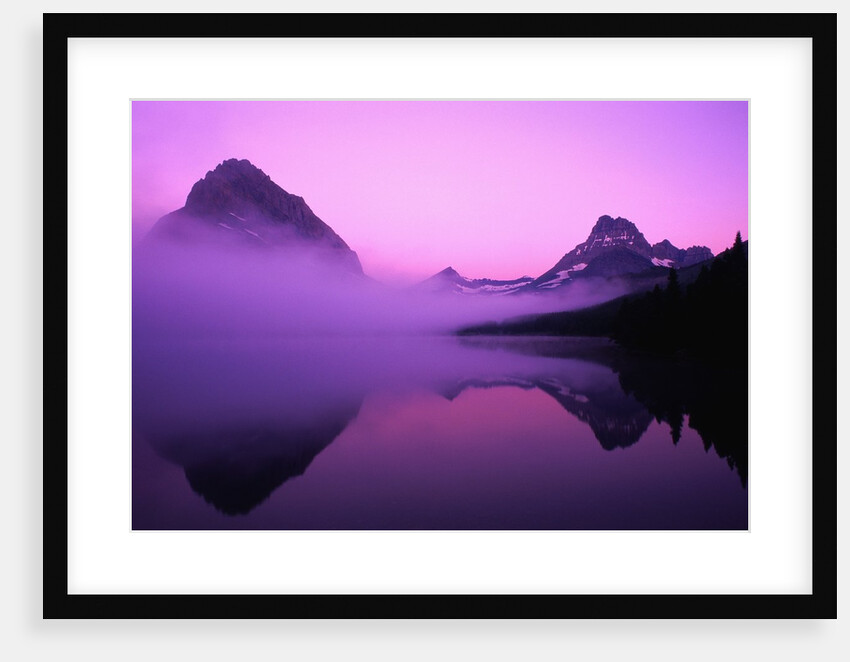 Fog Over Mountains and Lake by Anonymous