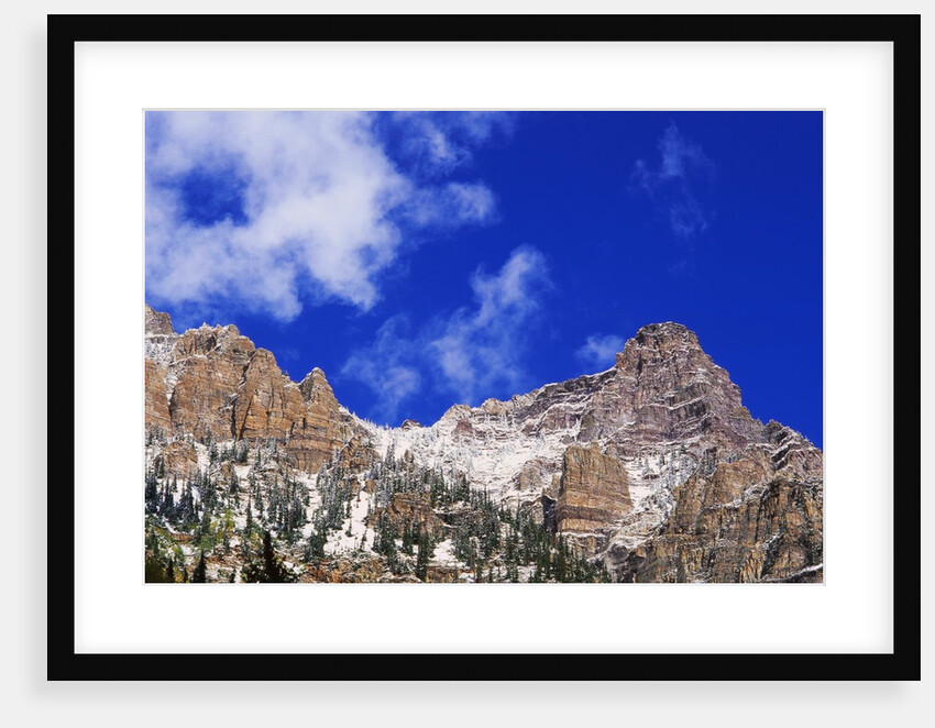 Fresh Snow on Mountain Peaks by Anonymous