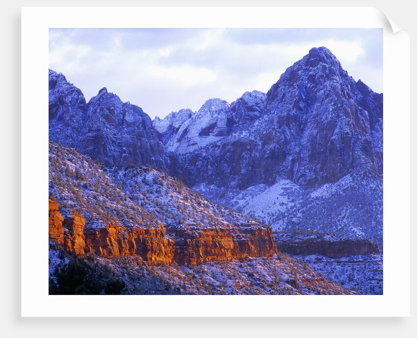 Sunset on Mountain Cliffs by Anonymous