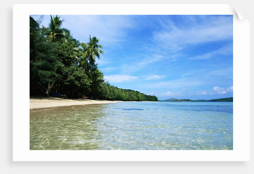 Tropical Coastline of Turtle Island by Corbis