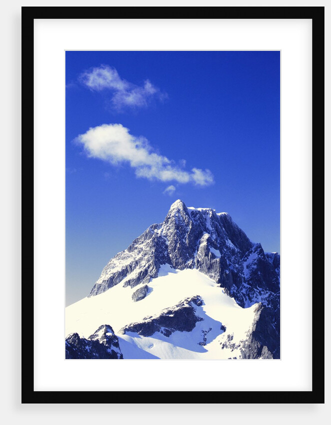 Snow Covered Mountain Peak by Anonymous