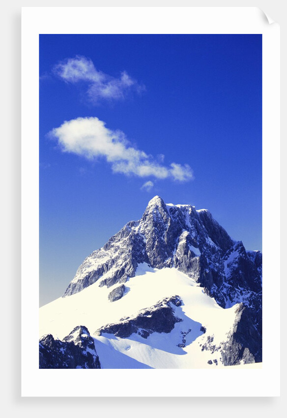 Snow Covered Mountain Peak by Anonymous