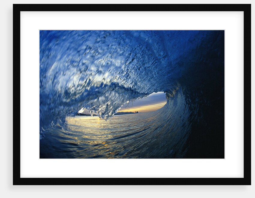 Inside Breaking Ocean Wave by Anonymous