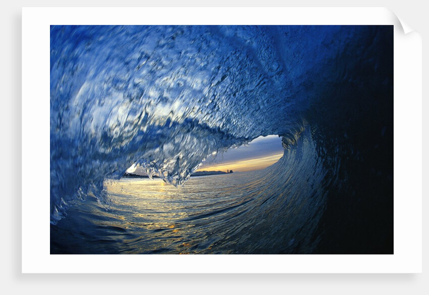 Inside Breaking Ocean Wave by Anonymous