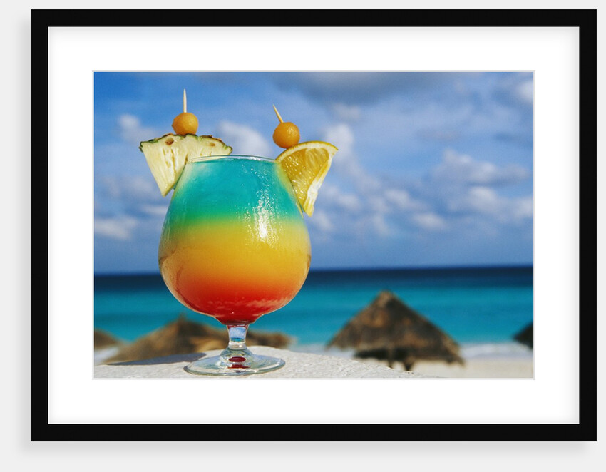 Tropical Drink Before Beach and Ocean by Anonymous