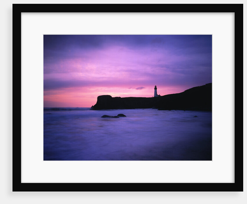 Yaquina Head Lighthouse at Sunset by Anonymous