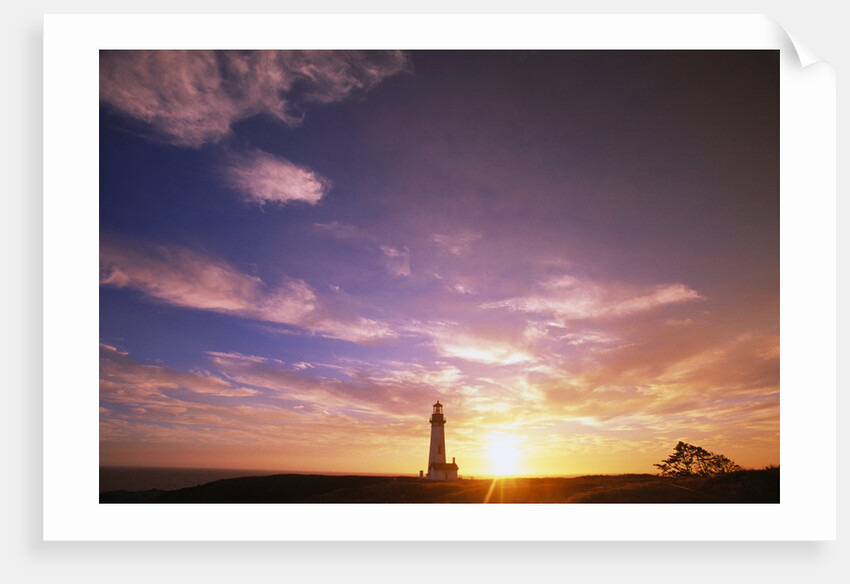 Sunset at Yaquina Head Lighthouse by Anonymous