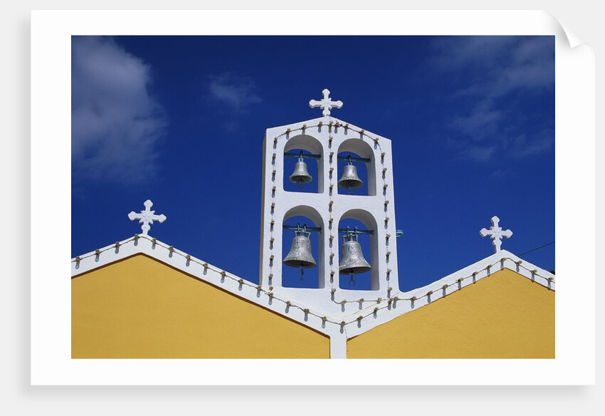 Church Bell Tower on Thira in Greece by Anonymous