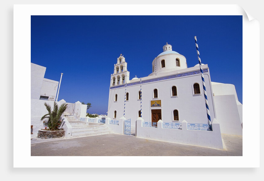 Church in Oia Village on Thira in Greece by Anonymous