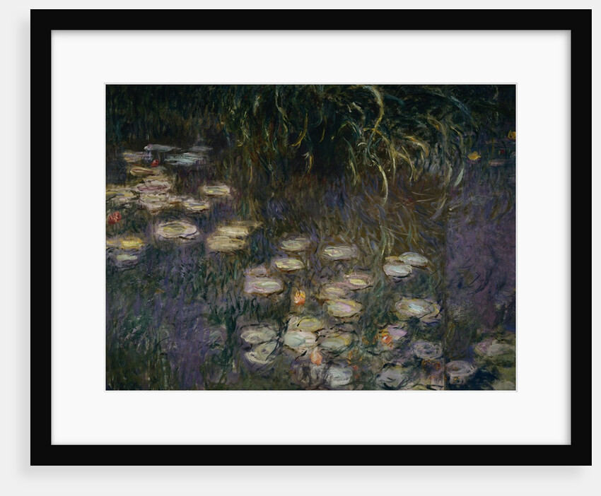 Detail of Waterlilies from The Morning by Claude Monet