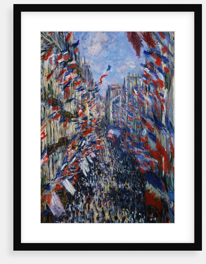 The Rue Montorgeuil, Paris, 30 June 1878 by Claude Monet
