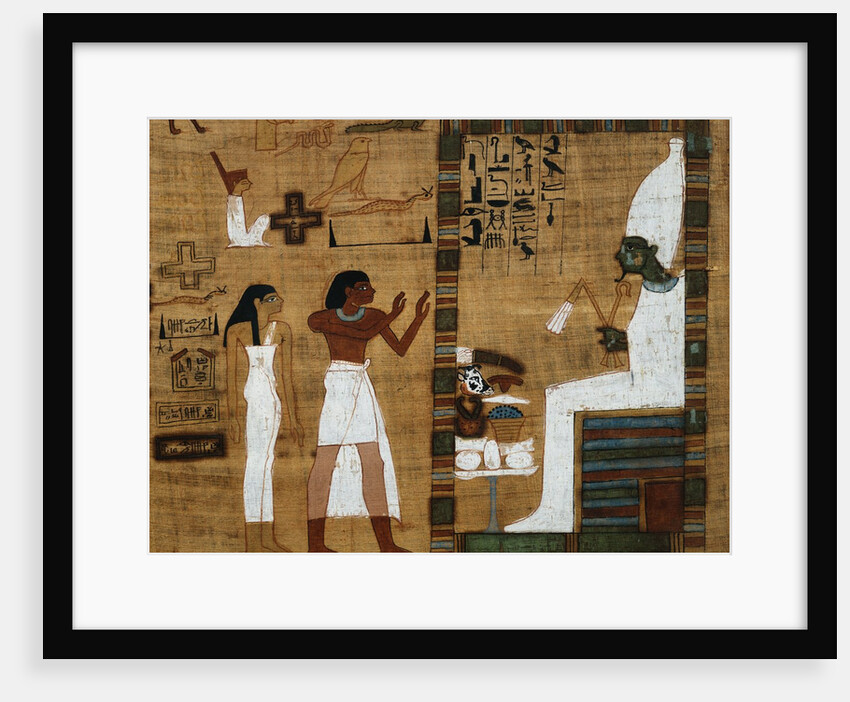 The Dead Before Osiris, the Supreme Judge from Book of the Dead by Anonymous