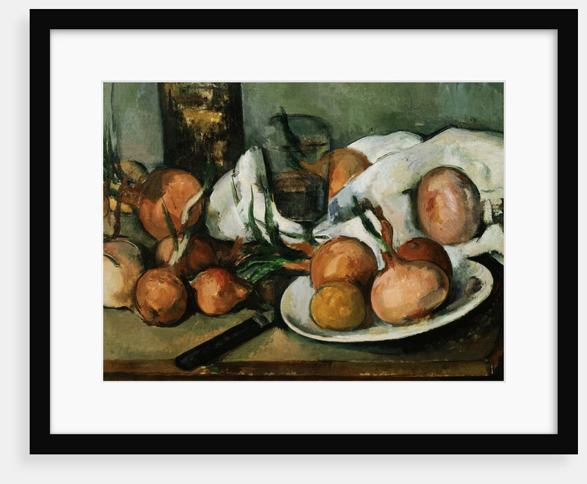 Detail of Still Life with Onions by Paul Cezanne