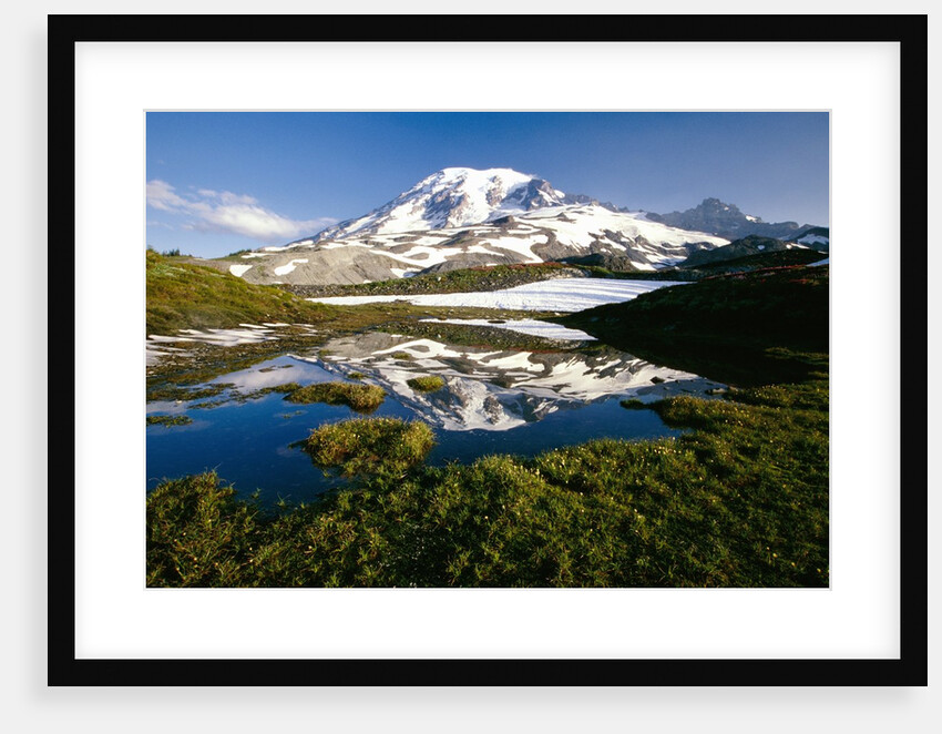 Alpine Lake Reflecting Mt. Rainier by Anonymous