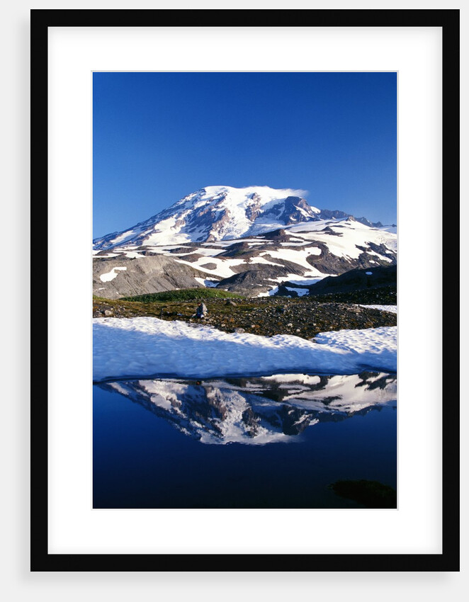 Alpine Lake Reflecting Mt. Rainier by Anonymous